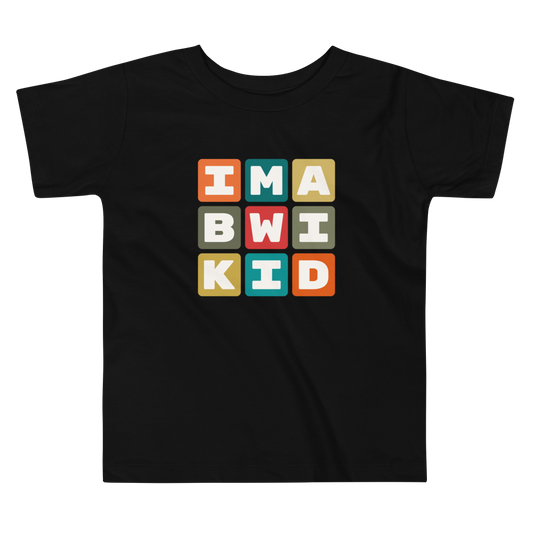 Toddler T-Shirt - Colourful Blocks • BWI Baltimore • YHM Designs - Image 02