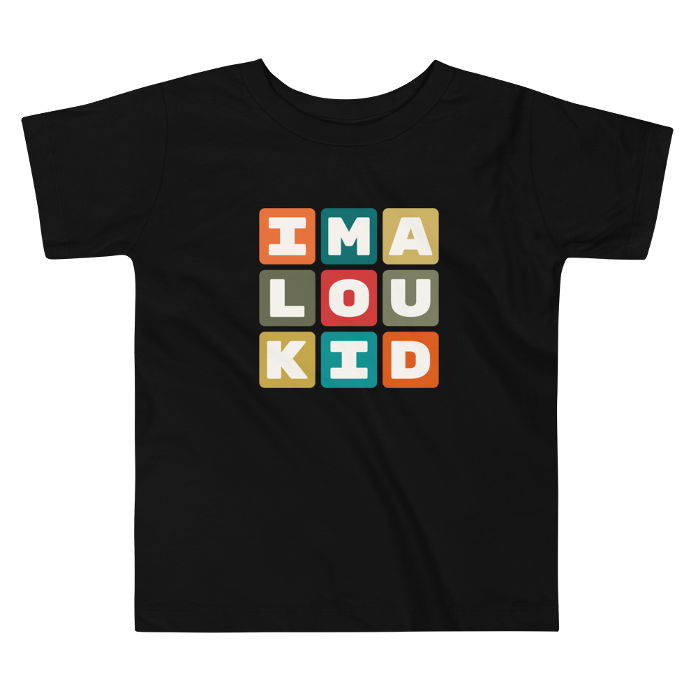Toddler T-Shirt - Colourful Blocks • LOU Louisville • YHM Designs - Image 02
