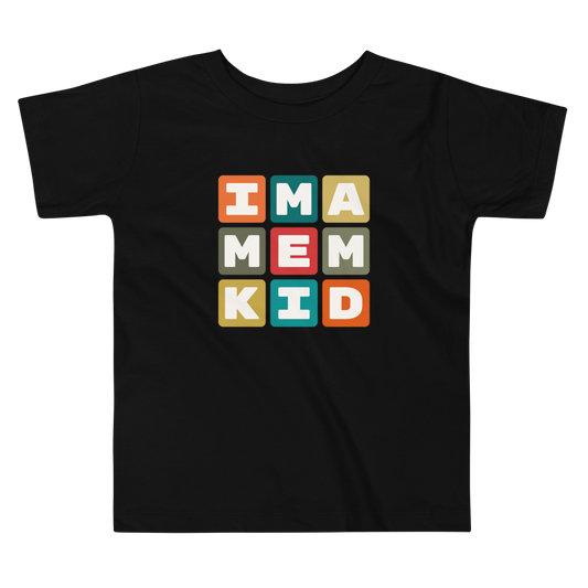 Toddler T-Shirt - Colourful Blocks • MEM Memphis • YHM Designs - Image 02