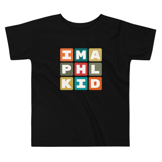 Toddler T-Shirt - Colourful Blocks • PHL Philadelphia • YHM Designs - Image 02