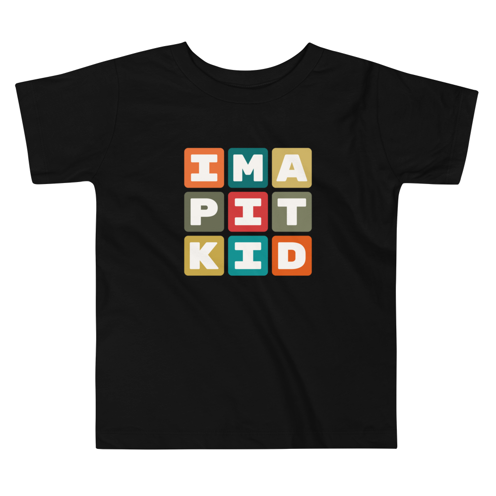 Toddler T-Shirt - Colourful Blocks • PIT Pittsburgh • YHM Designs - Image 02