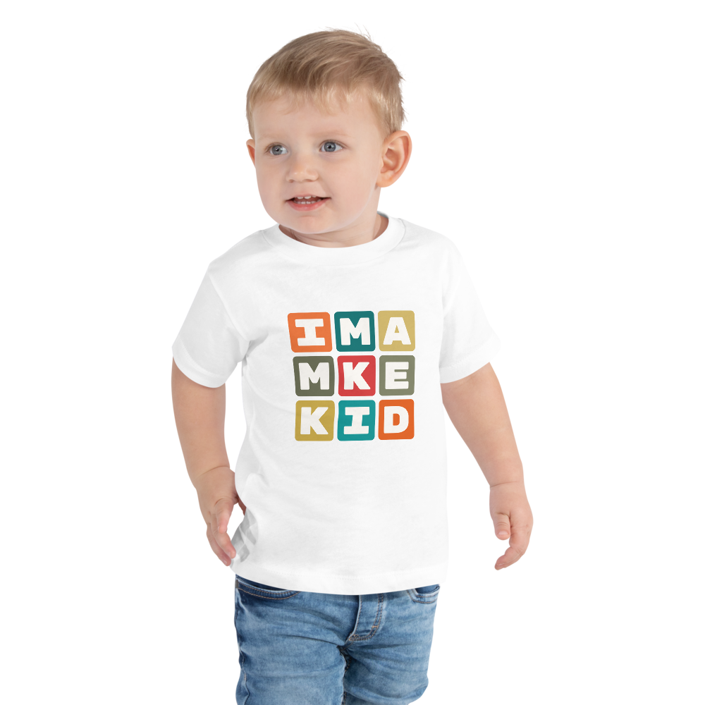 Toddler T-Shirt - Colourful Blocks • MKE Milwaukee • YHM Designs - Image 04