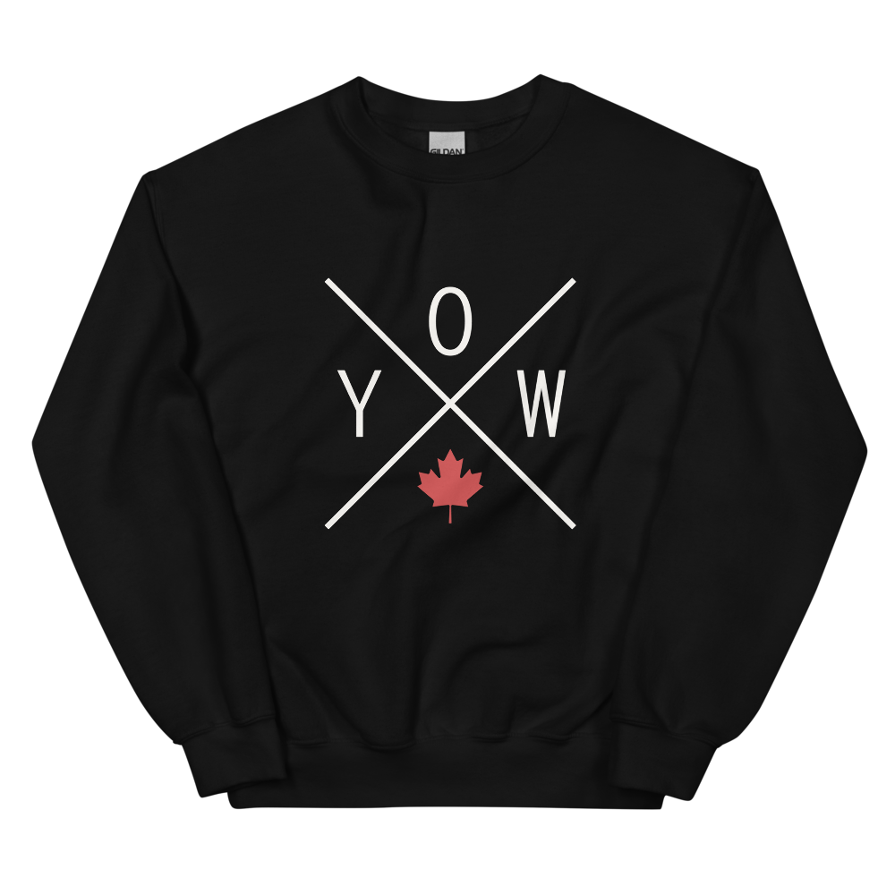 Maple Leaf Sweatshirt • YOW Ottawa • YHM Designs - Image 02