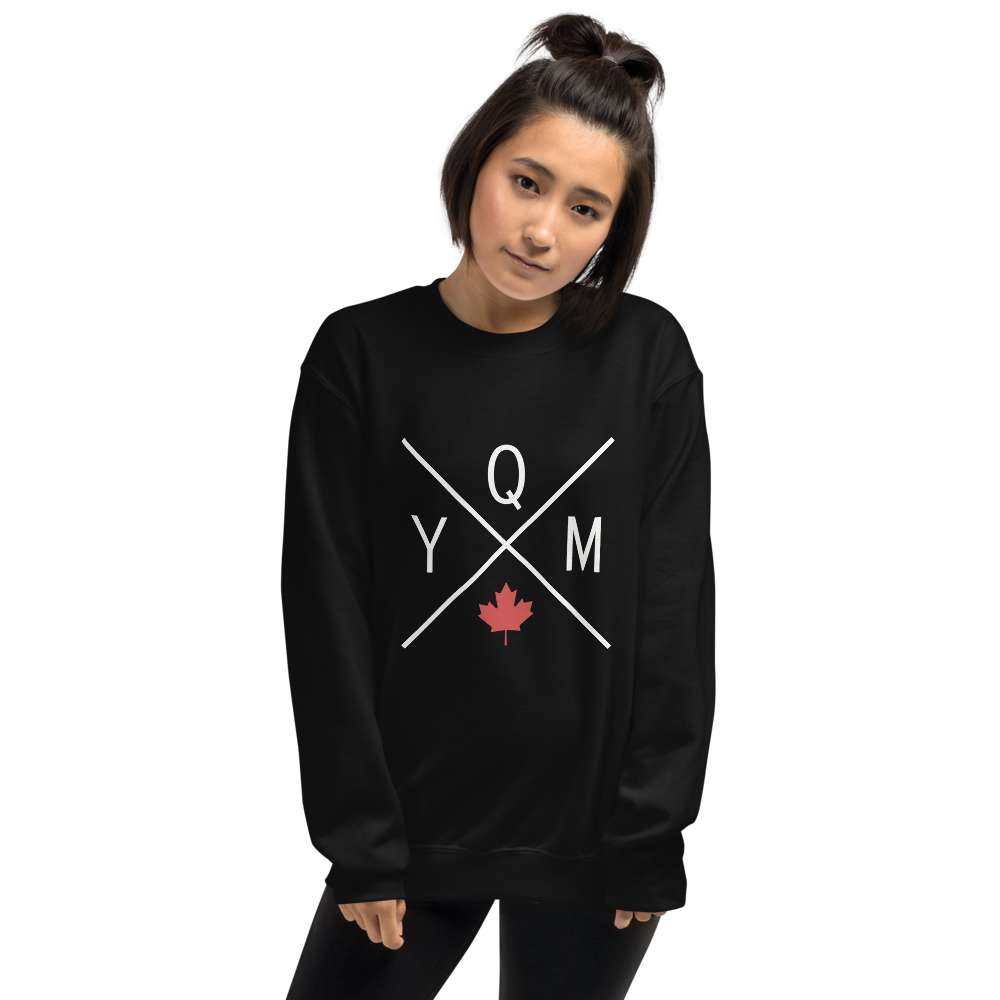 Maple Leaf Sweatshirt • YQM Moncton • YHM Designs - Image 01