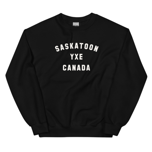 Varsity Design Sweatshirt • YXE Saskatoon • YHM Designs - Image 02