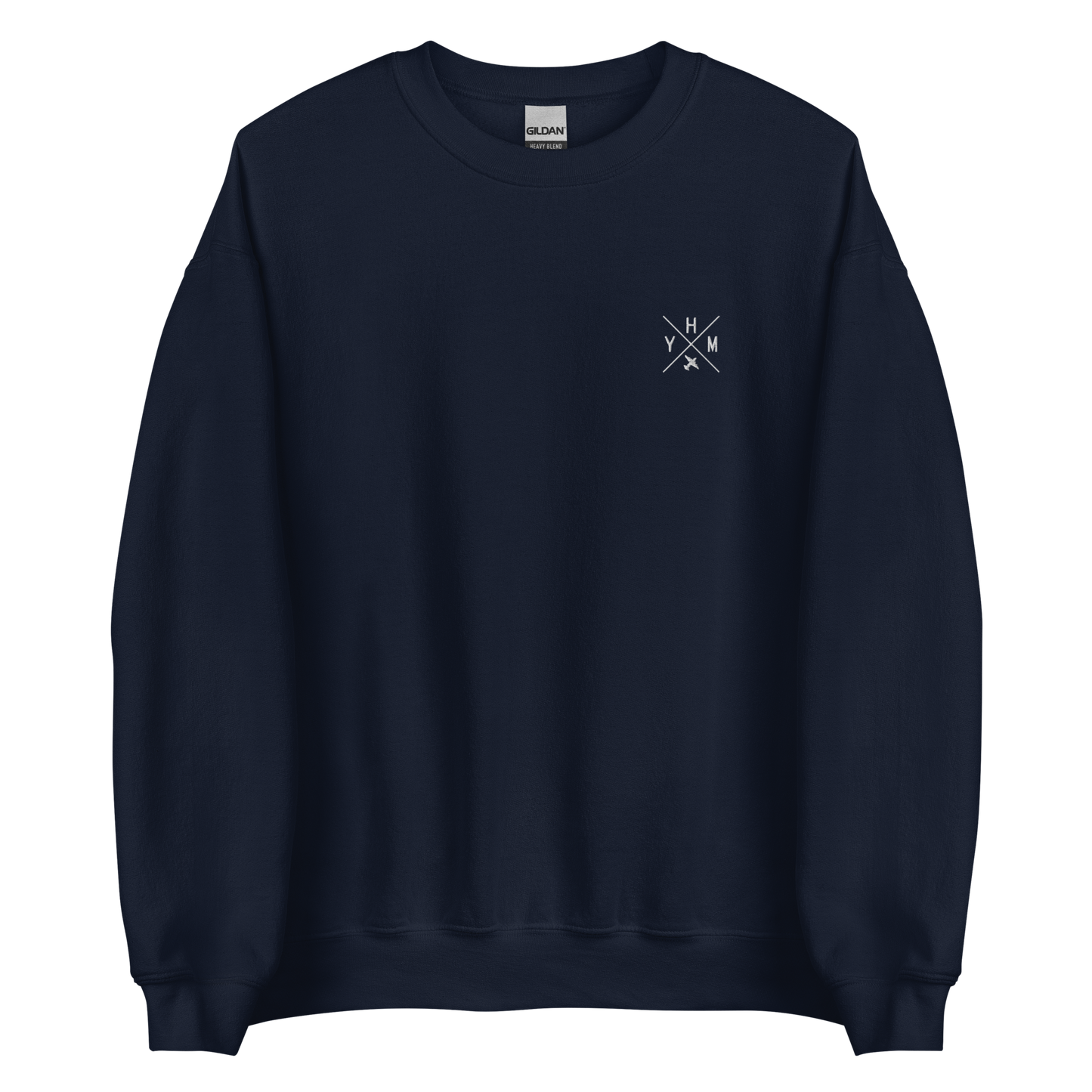 Crossed-X Unisex Sweatshirt • White Embroidery