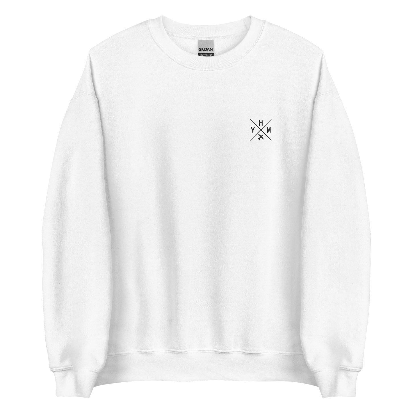 Crossed-X Unisex Sweatshirt • Black Embroidery