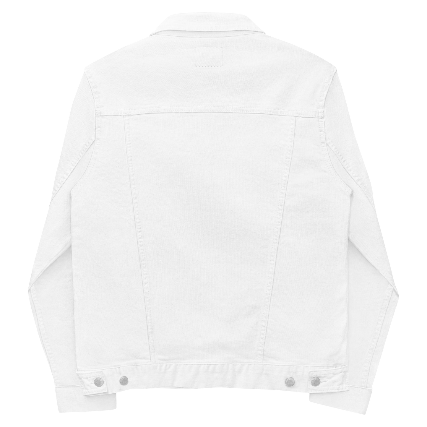 Crossed-X Unisex Denim Jacket • Black Embroidery