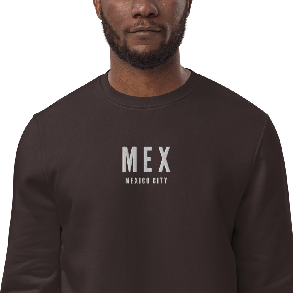Sustainable Sweatshirt - White • MEX Mexico City • YHM Designs - Image 02