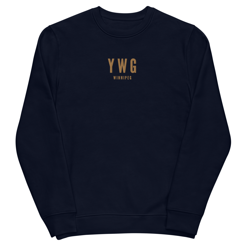 Sustainable Sweatshirt - Old Gold • YWG Winnipeg • YHM Designs - Image 02