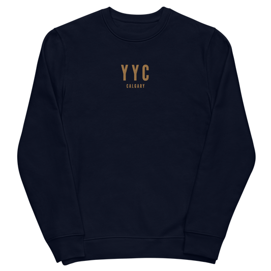 Sustainable Sweatshirt - Old Gold • YYC Calgary • YHM Designs - Image 02