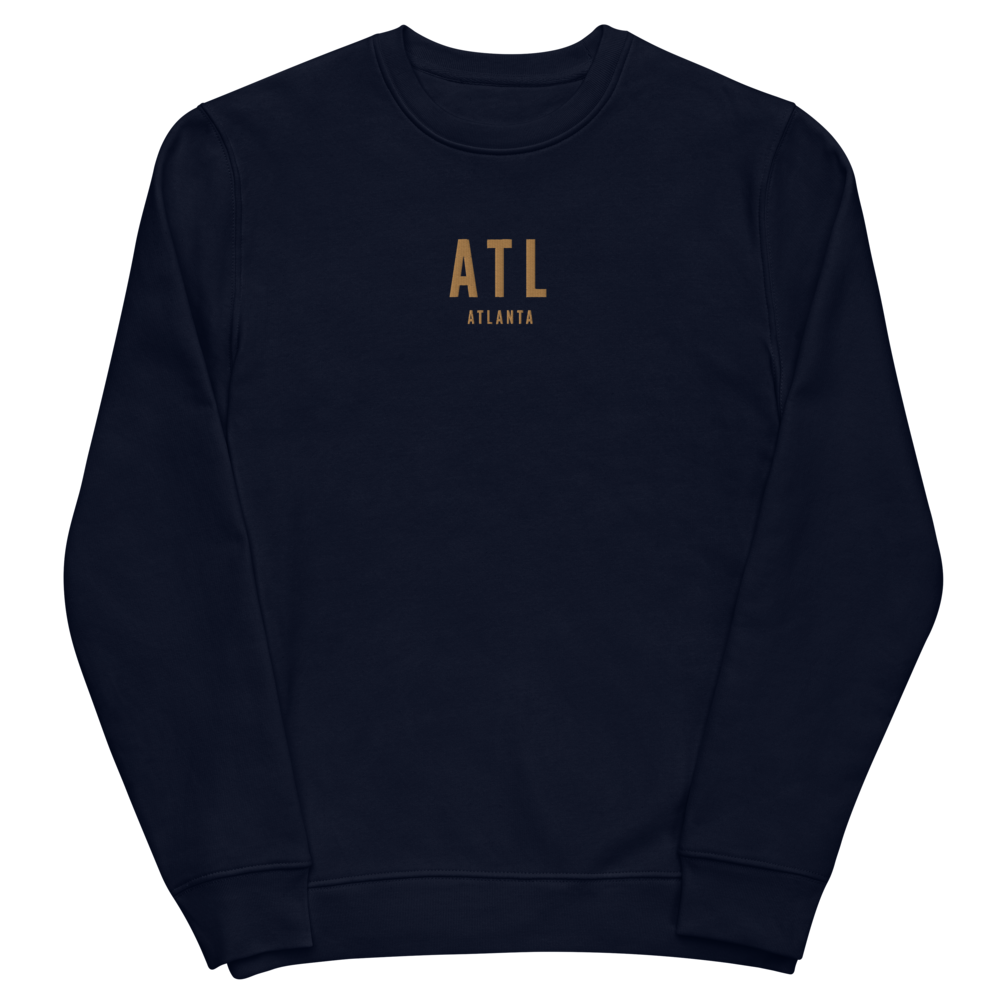 Sustainable Sweatshirt - Old Gold • ATL Atlanta • YHM Designs - Image 02