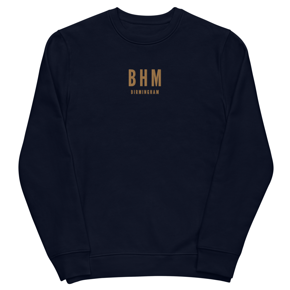 Sustainable Sweatshirt - Old Gold • BHM Birmingham • YHM Designs - Image 02