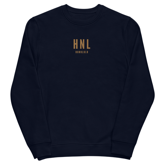 Sustainable Sweatshirt - Old Gold • HNL Honolulu • YHM Designs - Image 02