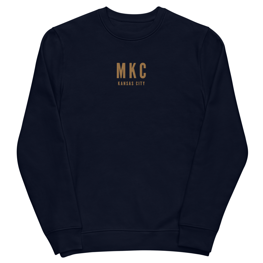 Sustainable Sweatshirt - Old Gold • MKC Kansas City • YHM Designs - Image 02