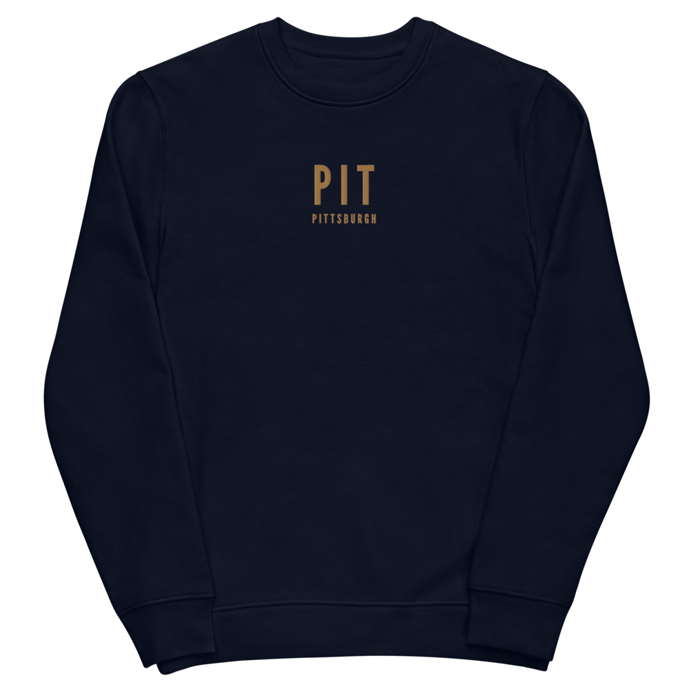 Sustainable Sweatshirt - Old Gold • PIT Pittsburgh • YHM Designs - Image 02