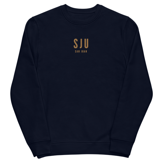 Sustainable Sweatshirt - Old Gold • SJU San Juan • YHM Designs - Image 02