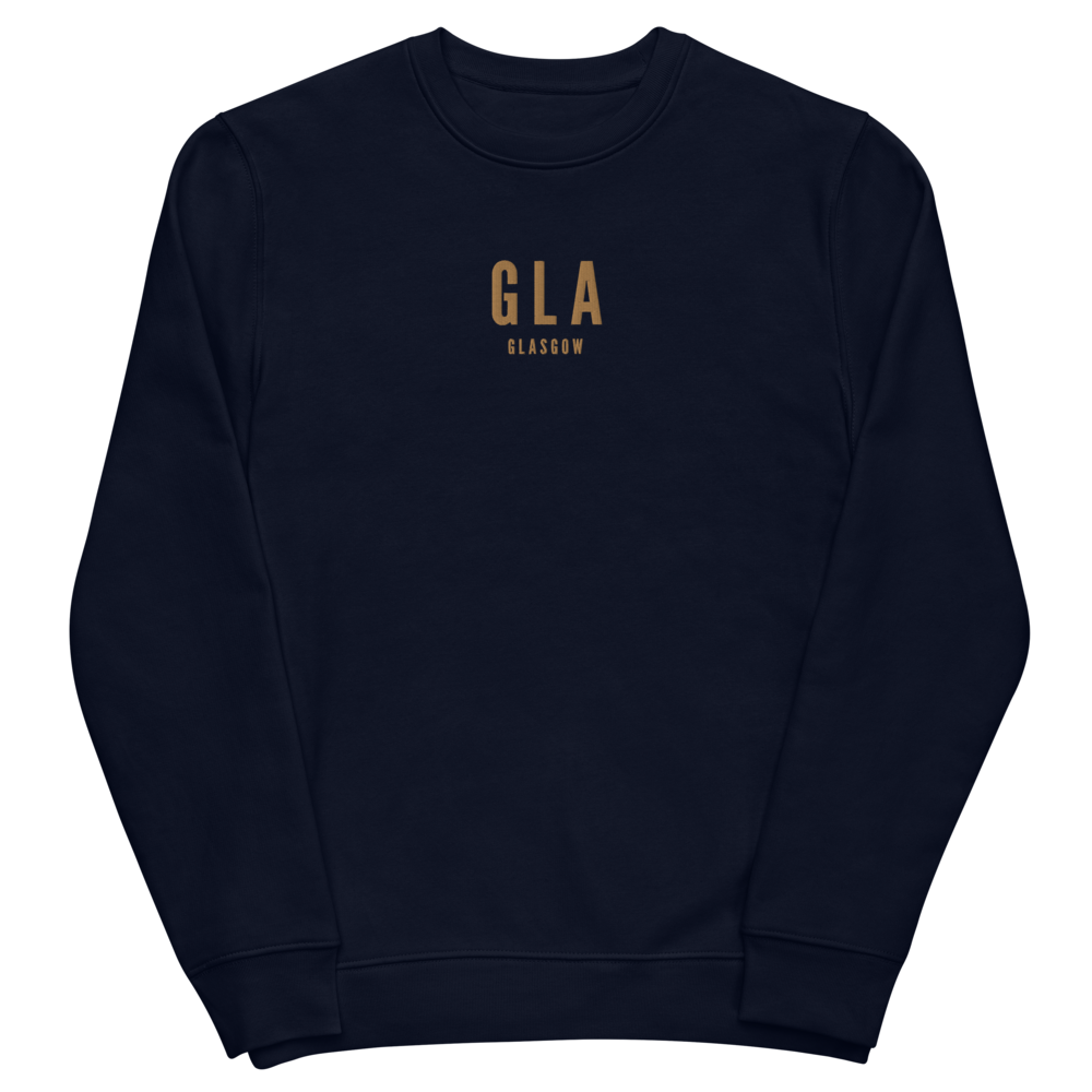 Sustainable Sweatshirt - Old Gold • GLA Glasgow • YHM Designs - Image 02