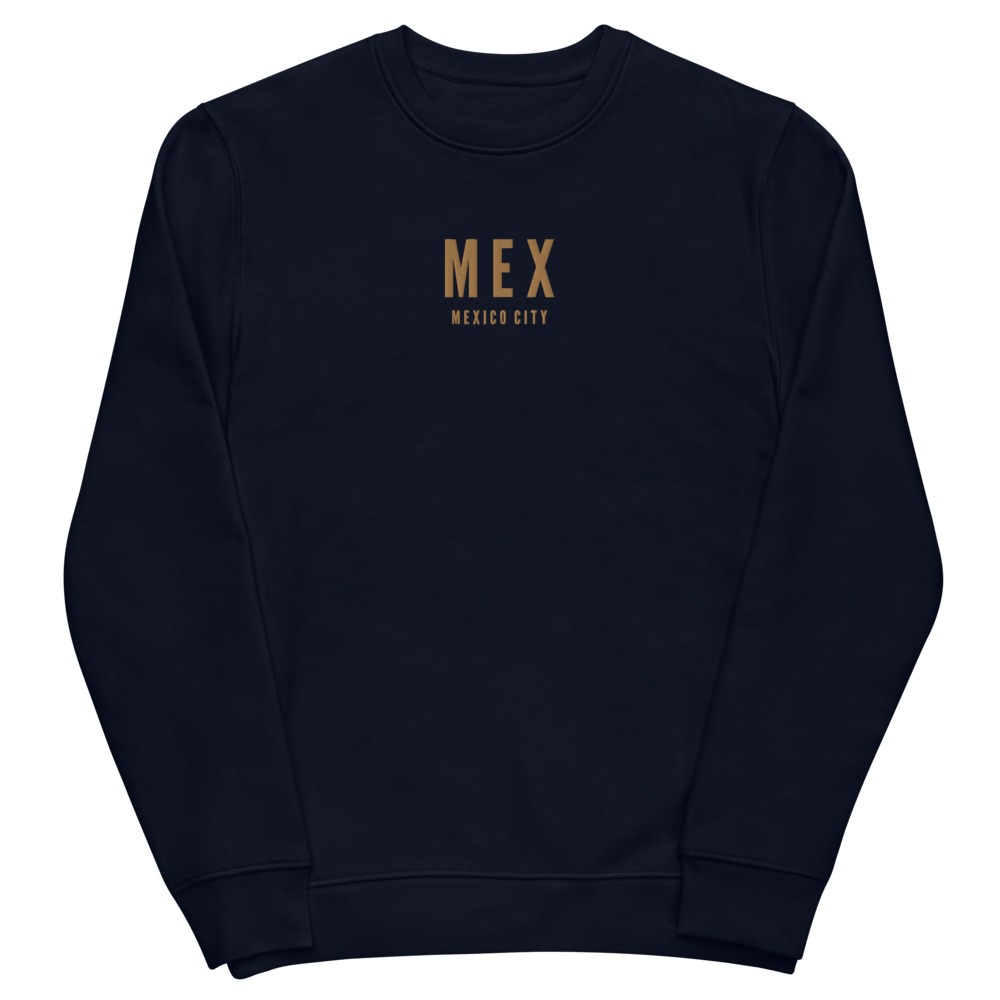 Sustainable Sweatshirt - Old Gold • MEX Mexico City • YHM Designs - Image 02