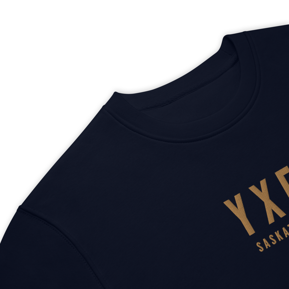 Sustainable Sweatshirt - Old Gold • YXE Saskatoon • YHM Designs - Image 04