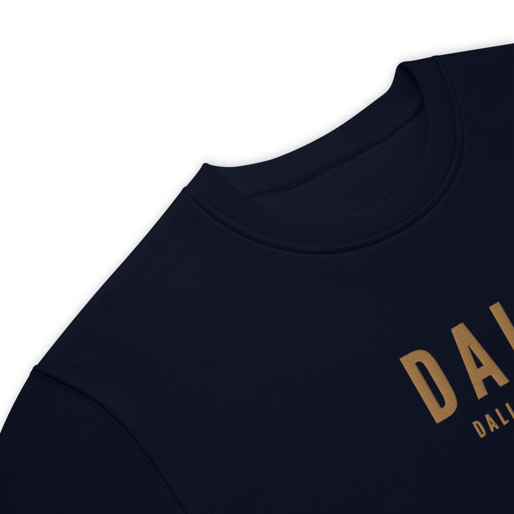 Sustainable Sweatshirt - Old Gold • DAL Dallas • YHM Designs - Image 04