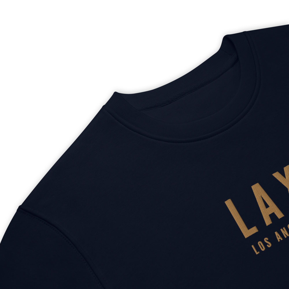 Sustainable Sweatshirt - Old Gold • LAX Los Angeles • YHM Designs - Image 04