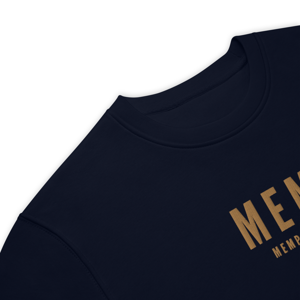 Sustainable Sweatshirt - Old Gold • MEM Memphis • YHM Designs - Image 04