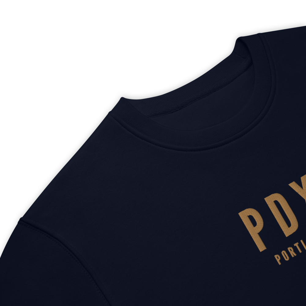 Sustainable Sweatshirt - Old Gold • PDX Portland • YHM Designs - Image 04