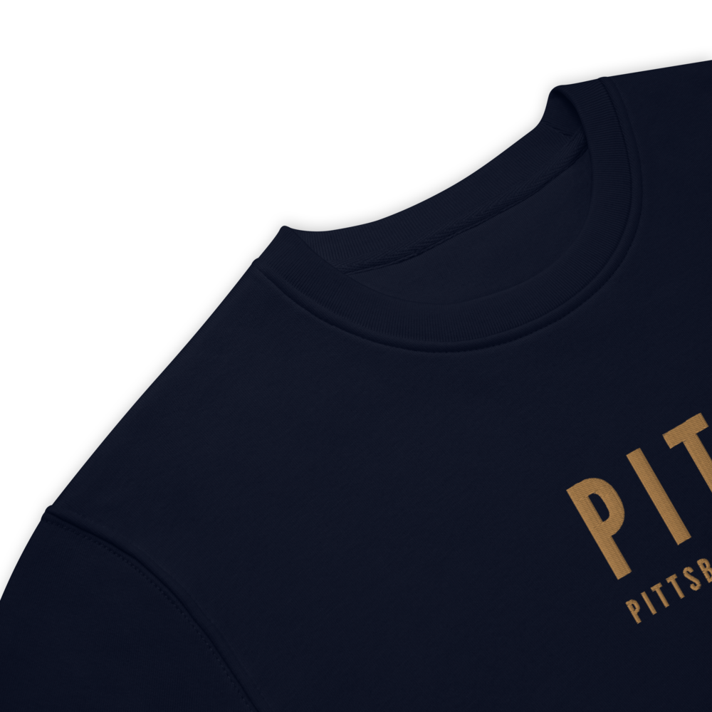 Sustainable Sweatshirt - Old Gold • PIT Pittsburgh • YHM Designs - Image 04