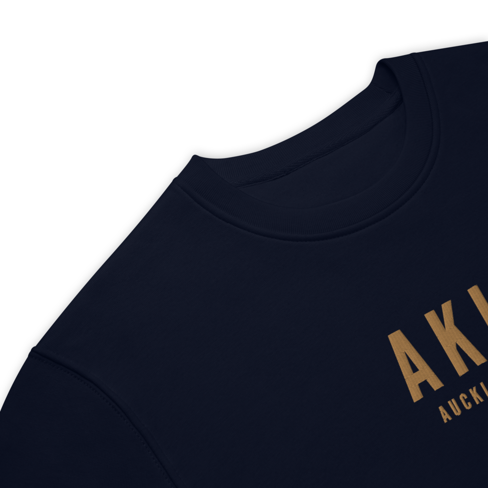 Sustainable Sweatshirt - Old Gold • AKL Auckland • YHM Designs - Image 04
