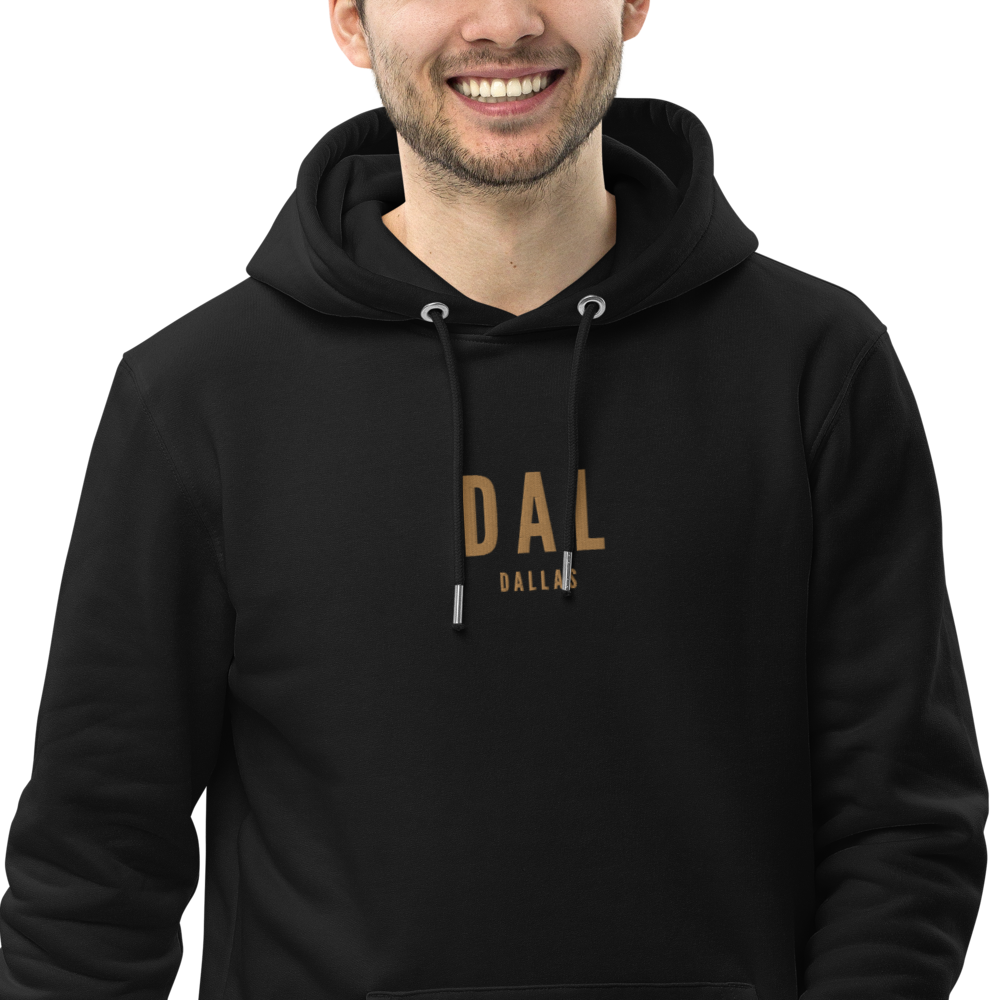 Sustainable Hoodie - Old Gold • DAL Dallas • YHM Designs - Image 06