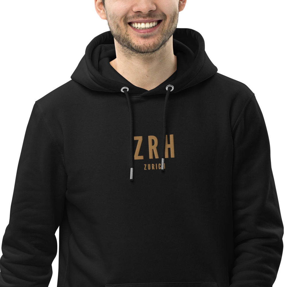 Sustainable Hoodie - Old Gold • ZRH Zurich • YHM Designs - Image 06