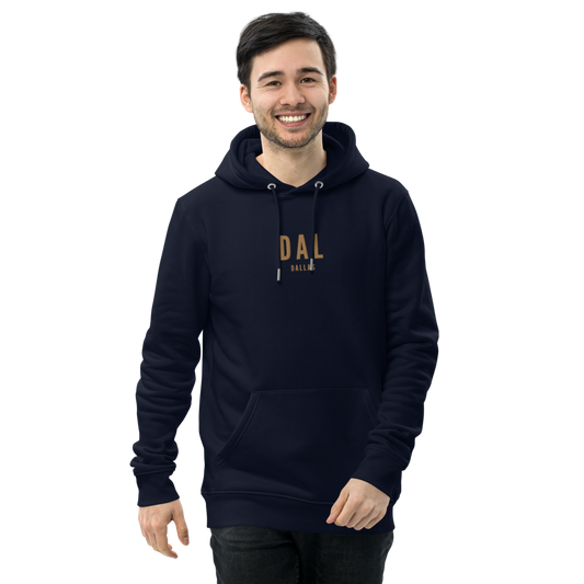 Sustainable Hoodie - Old Gold • DAL Dallas • YHM Designs - Image 01