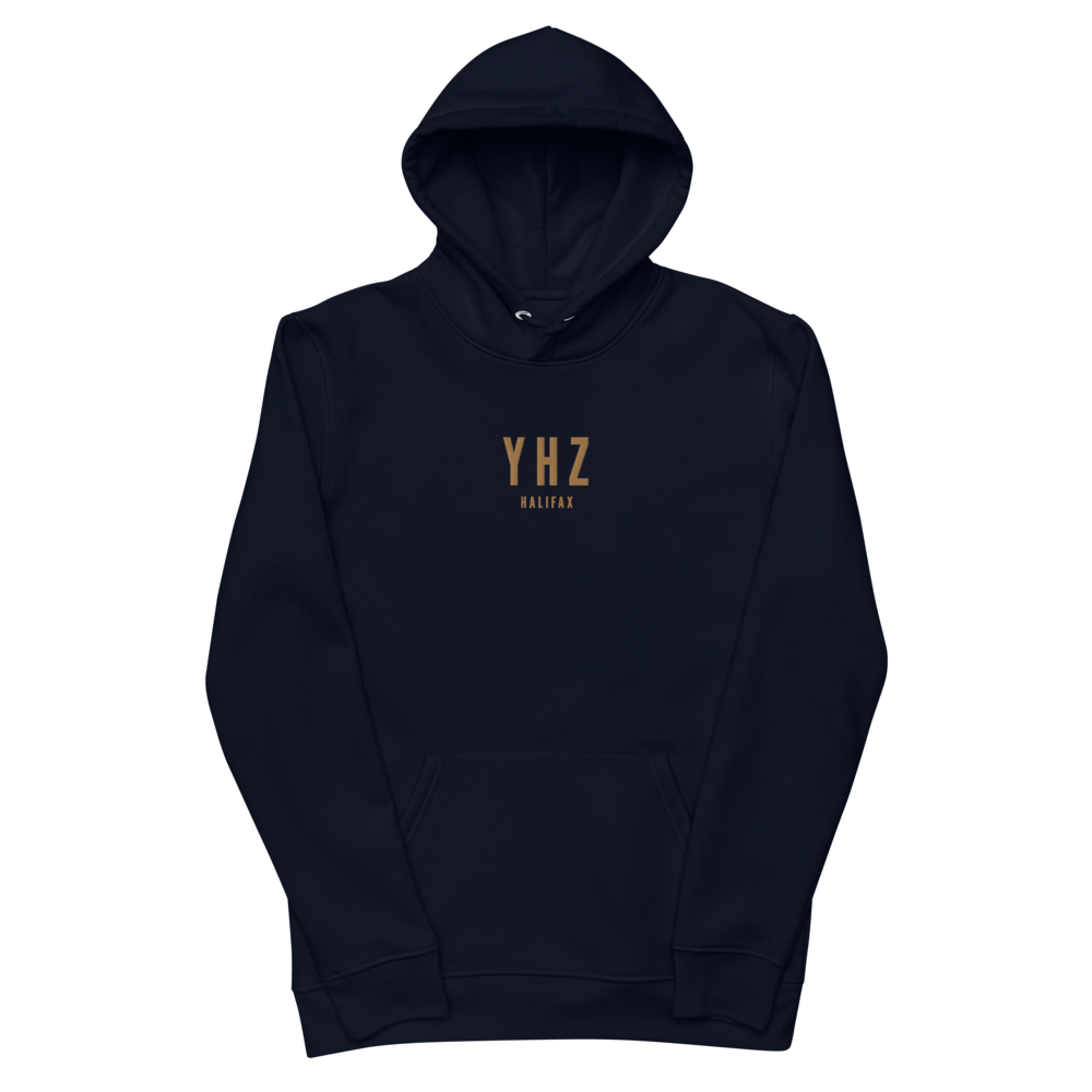 Sustainable Hoodie - Old Gold • YHZ Halifax • YHM Designs - Image 02