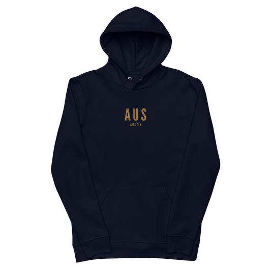 Sustainable Hoodie - Old Gold • AUS Austin • YHM Designs - Image 02