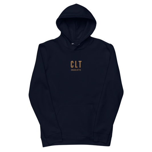 Sustainable Hoodie - Old Gold • CLT Charlotte • YHM Designs - Image 02