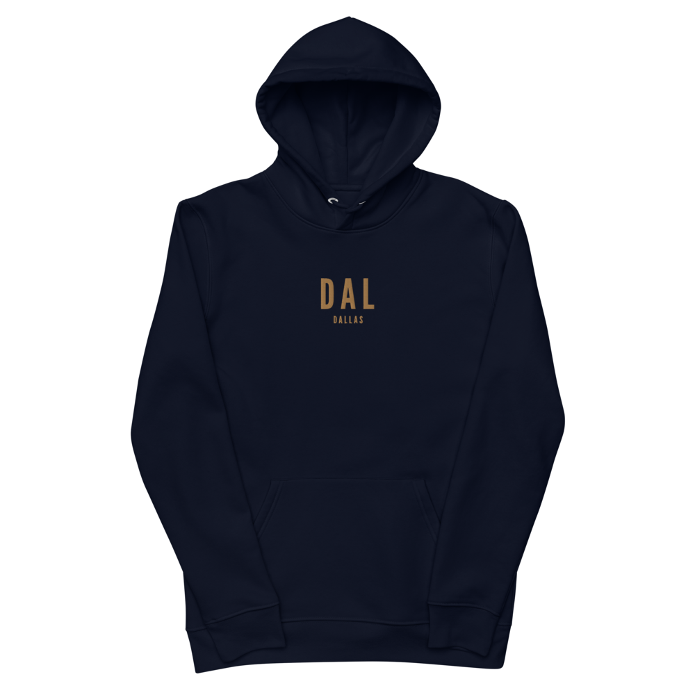 Sustainable Hoodie - Old Gold • DAL Dallas • YHM Designs - Image 02