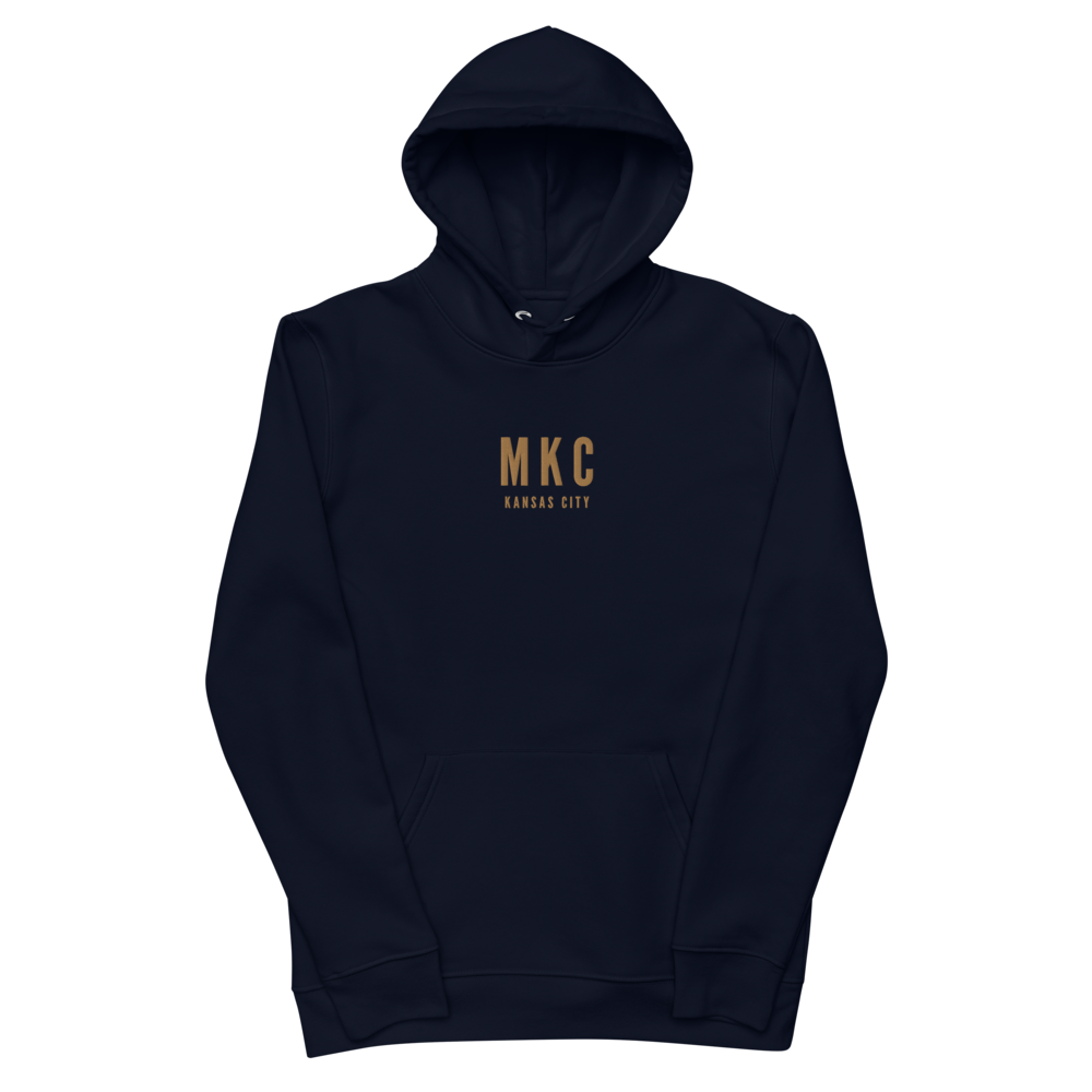 Sustainable Hoodie - Old Gold • MKC Kansas City • YHM Designs - Image 02