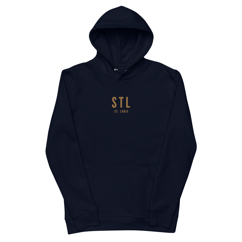 Sustainable Hoodie - Old Gold • STL St. Louis • YHM Designs - Image 02