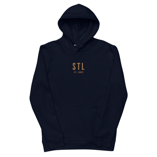 Sustainable Hoodie - Old Gold • STL St. Louis • YHM Designs - Image 02