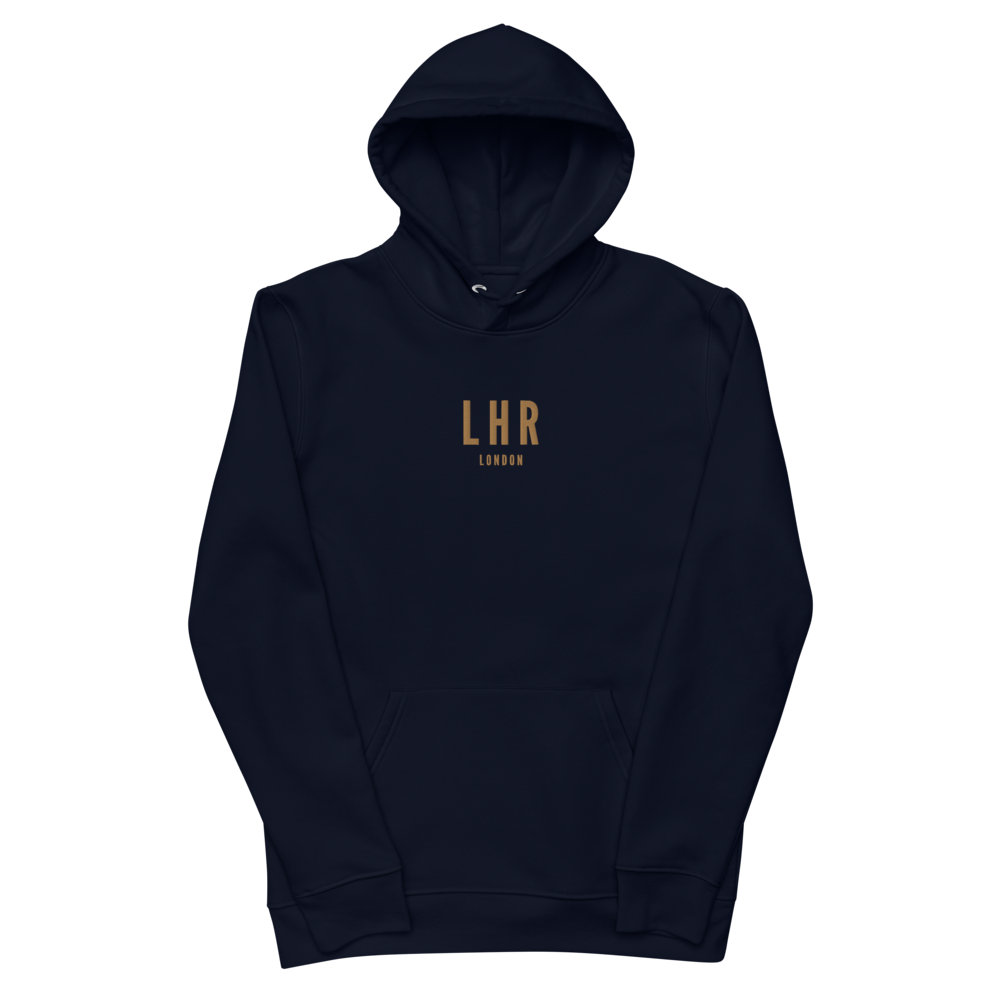 Sustainable Hoodie - Old Gold • LHR London • YHM Designs - Image 02