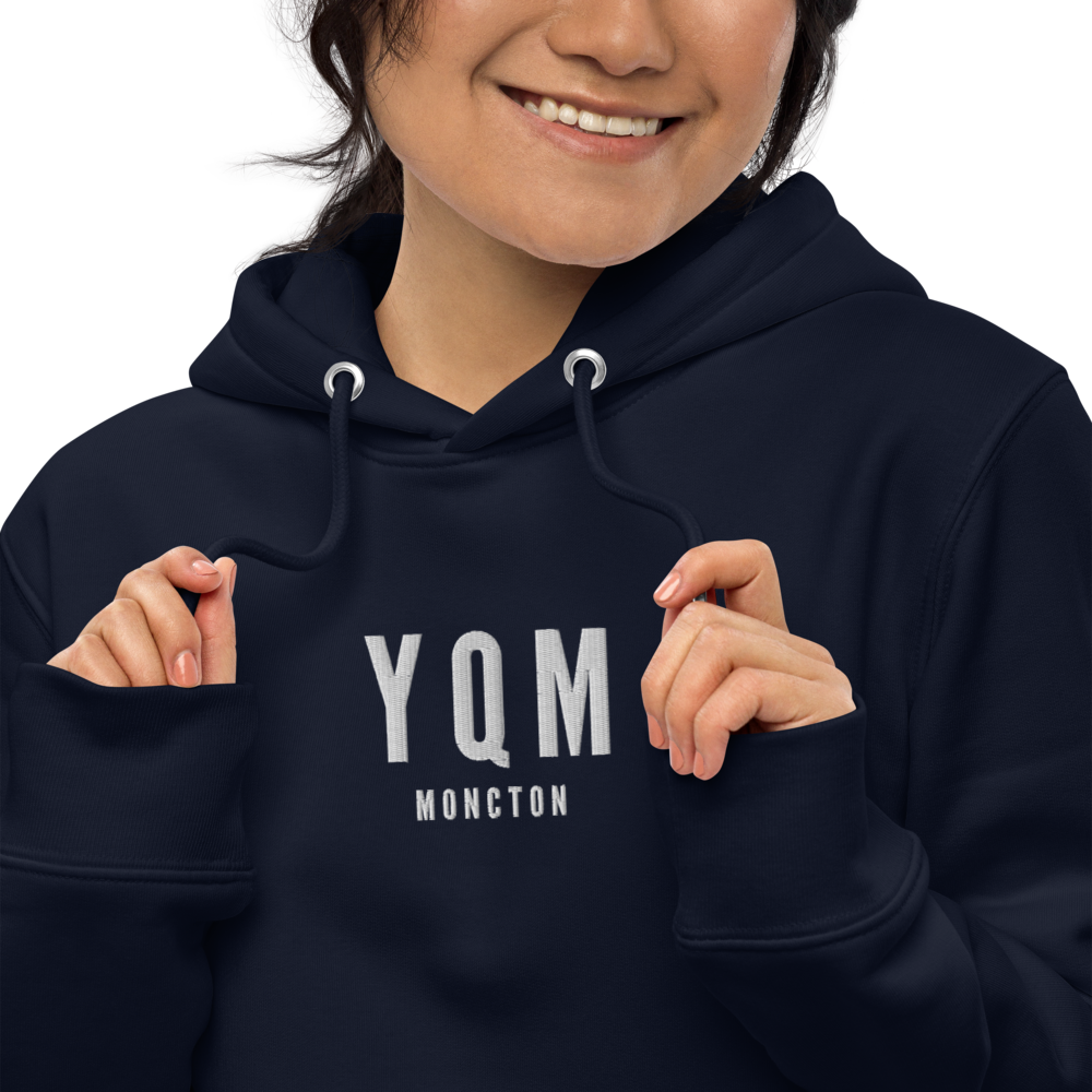 Sustainable Hoodie - White • YQM Moncton • YHM Designs - Image 09