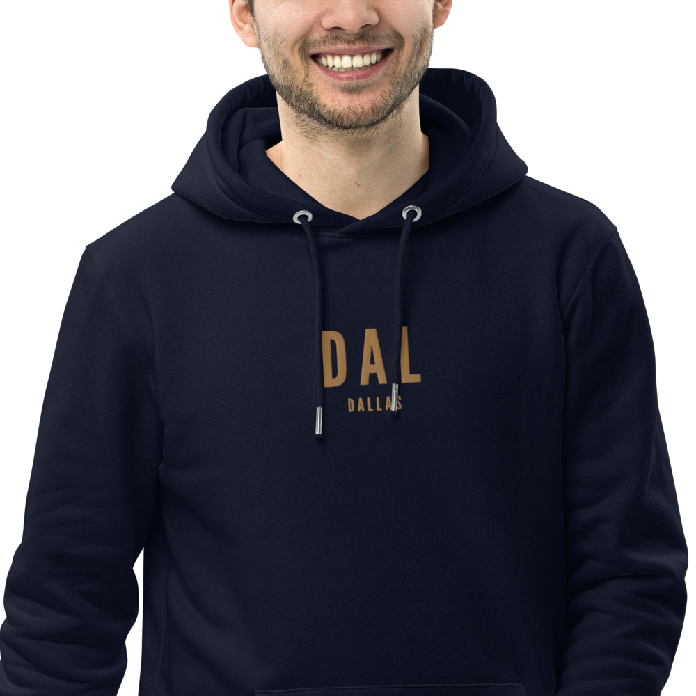 Sustainable Hoodie - Old Gold • DAL Dallas • YHM Designs - Image 05