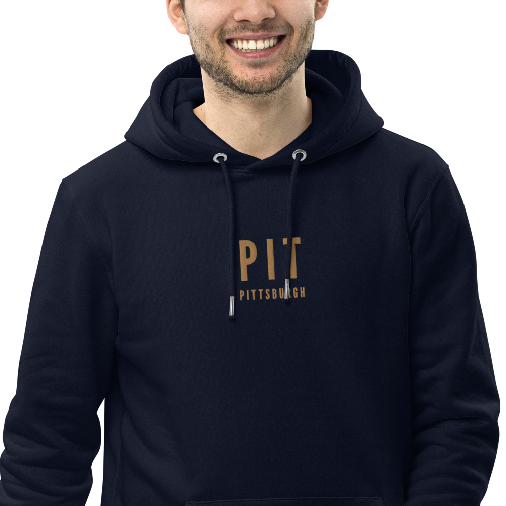 Sustainable Hoodie - Old Gold • PIT Pittsburgh • YHM Designs - Image 05