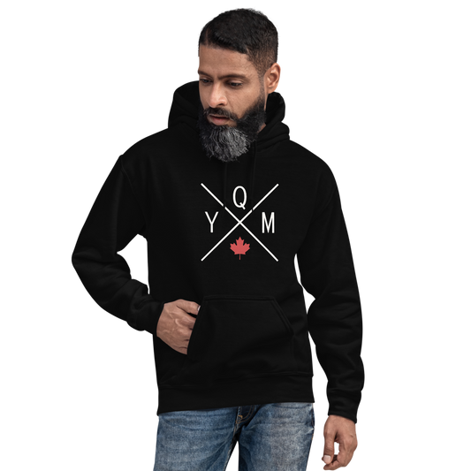 Maple Leaf Unisex Hoodie • YQM Moncton • YHM Designs - Image 01