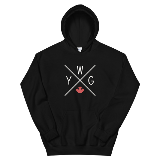 Maple Leaf Unisex Hoodie • YWG Winnipeg • YHM Designs - Image 02