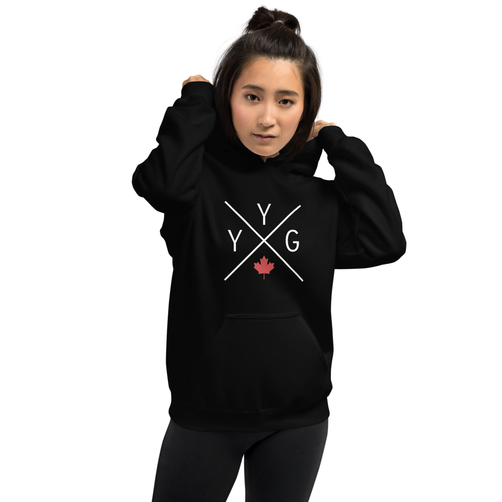 Maple Leaf Unisex Hoodie • YYG Charlottetown • YHM Designs - Image 04