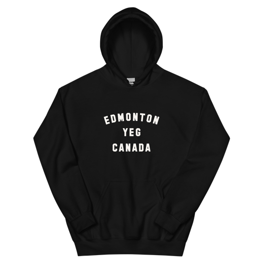 Varsity Hoodie - White • YEG Edmonton • YHM Designs - Image 02