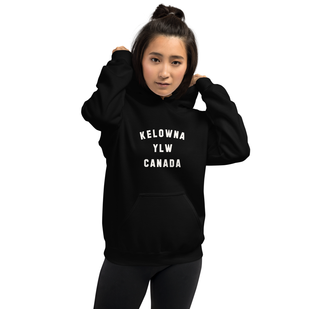 Varsity Hoodie - White • YLW Kelowna • YHM Designs - Image 04