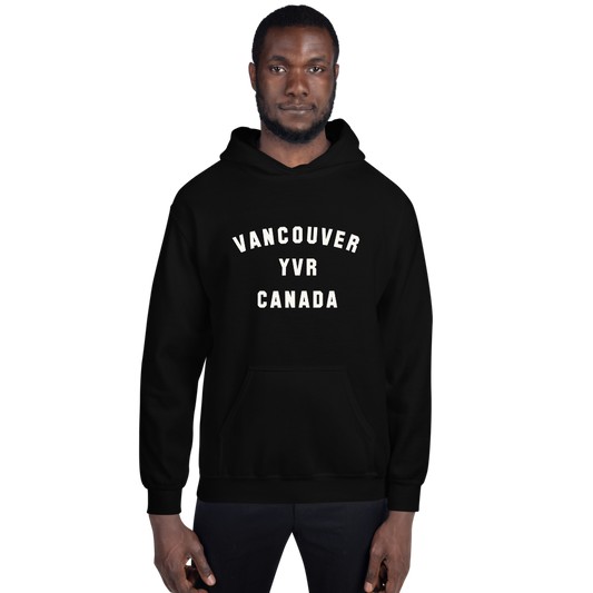 Varsity Hoodie - White • YVR Vancouver • YHM Designs - Image 01